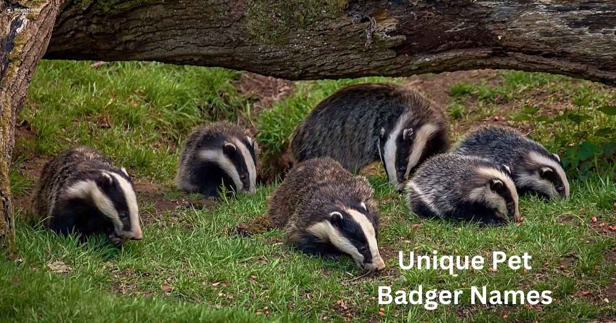 Unique Pet Badger Names